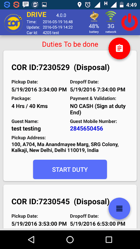 COR- Chauffeur and Vendor App screenshot 2