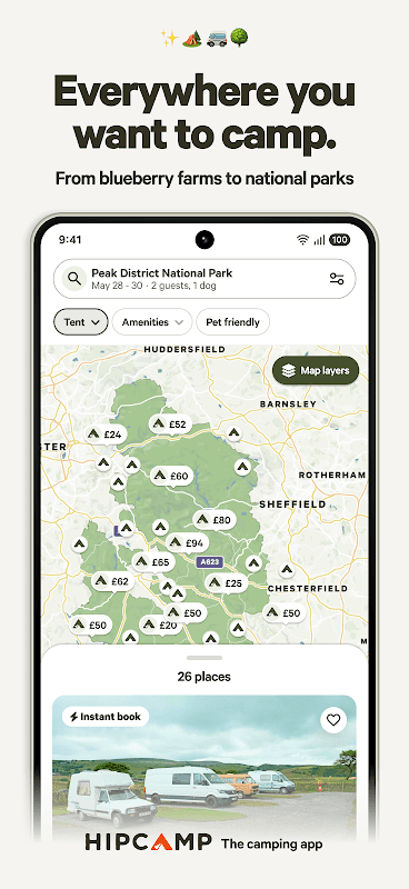 Hipcamp: Camping & Glamping screenshot 1