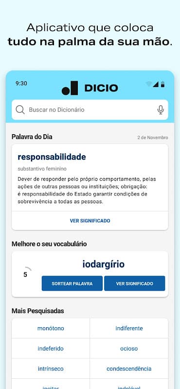 Dicionário de Português Dicio screenshot 1