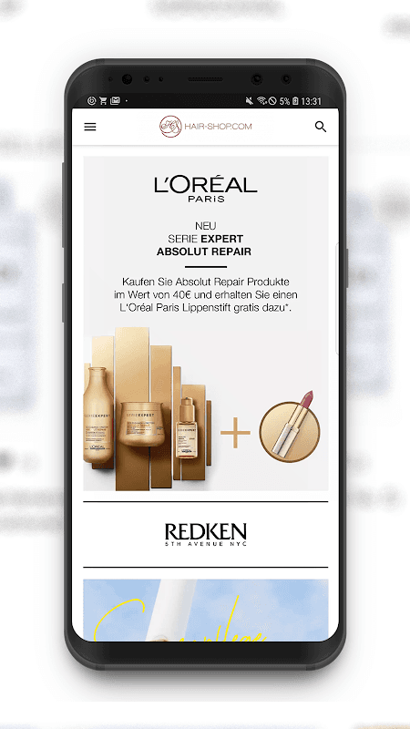 hair-shop.com screenshot 1