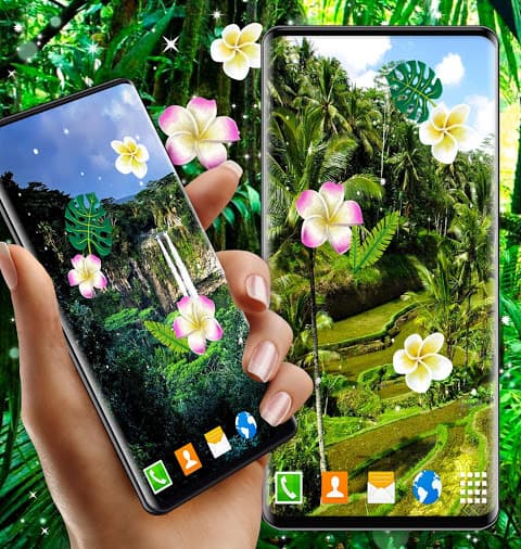 Jungle Live Wallpaper 🌴 Palm Forest Themes screenshot 3