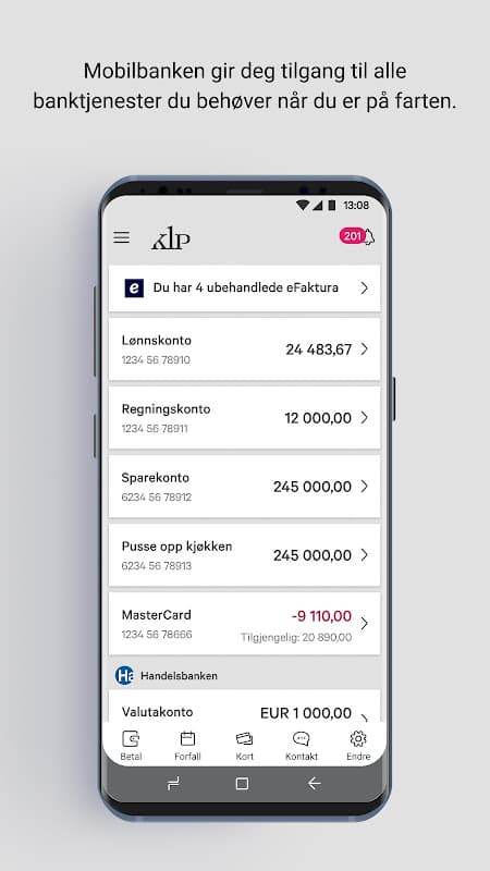 KLP Mobilbank screenshot 1