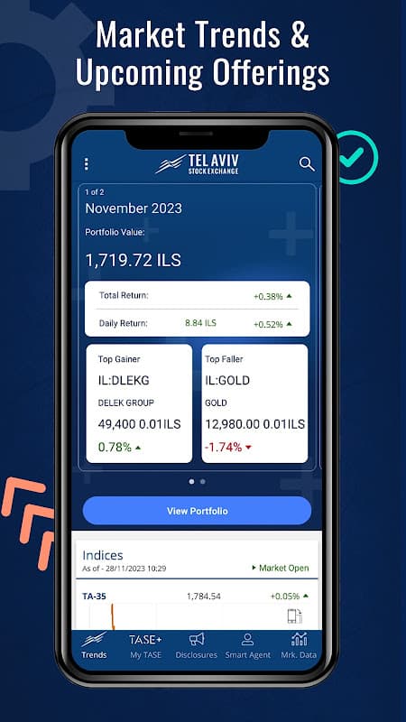Tel Aviv Stock Exchange (TASE) screenshot 1