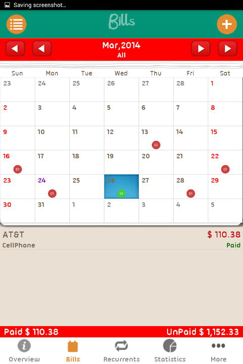 Bills Monitor (International) screenshot 3