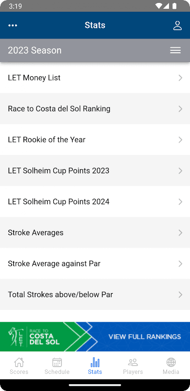 Ladies European Tour screenshot 5