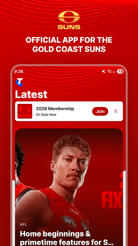 Gold Coast SUNS Official App screenshot 1