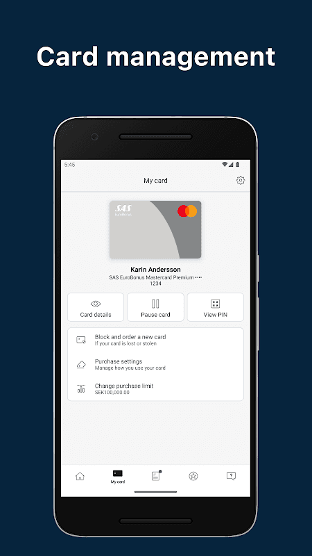 SAS EuroBonus World Mastercard screenshot 3
