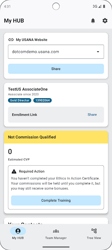 USANA Hub screenshot 1