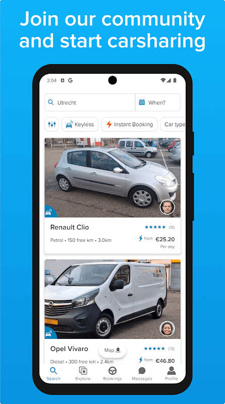 SnappCar - Car sharing & vans screenshot 5