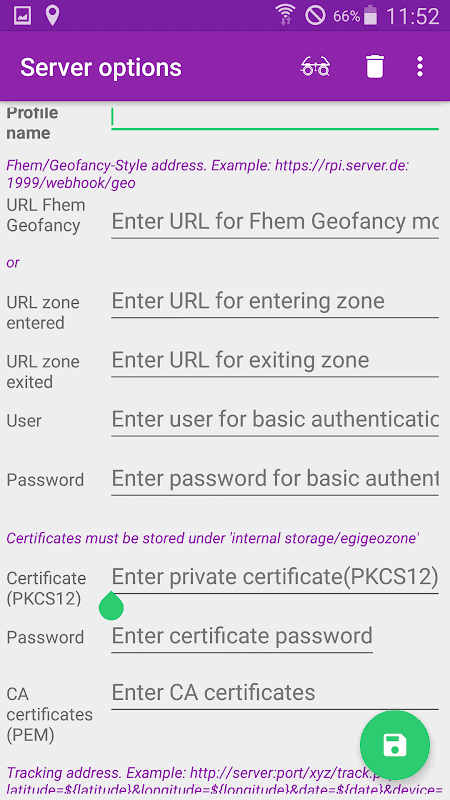 EgiGeoZone Geofence screenshot 4