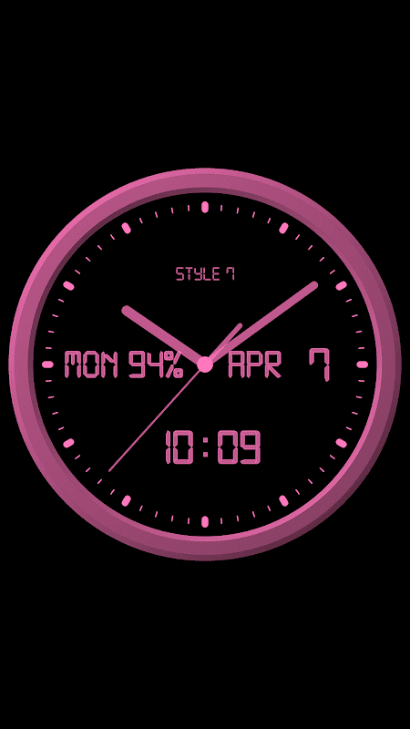 Analog Clock-7 Mobile screenshot 5