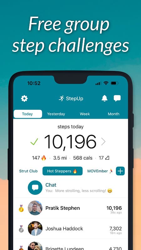 StepUp Pedometer Step Tracker: Step Up Fitness! screenshot 4