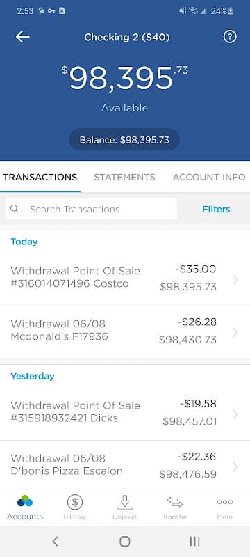 Alliant Mobile Banking screenshot 2