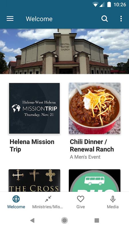 Central Baptist Church NLR, AR screenshot 1