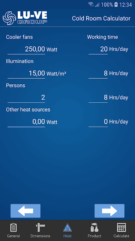 Cold Room Calculator screenshot 4