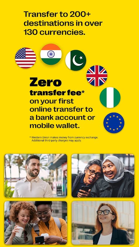 Western Union Money Transfer screenshot 1