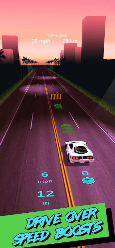 Turbo 84 - Retro Arcade Racing screenshot 2