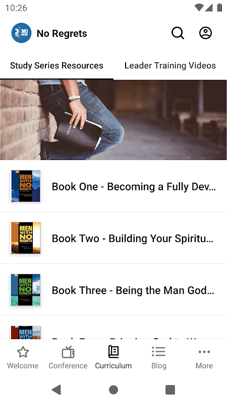 No Regrets Men's Ministries screenshot 3
