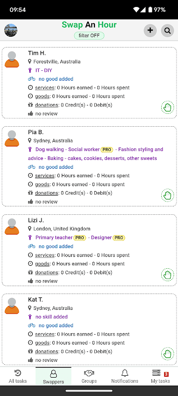 Swap An Hour (SwapAnHour) screenshot 1