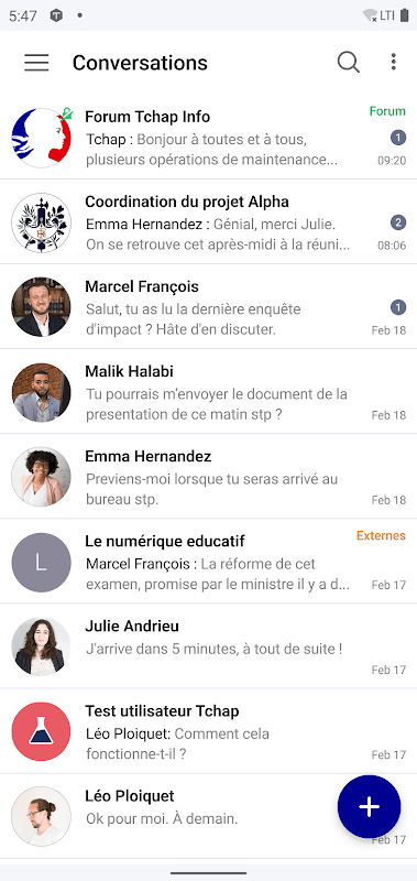 Tchap screenshot 2