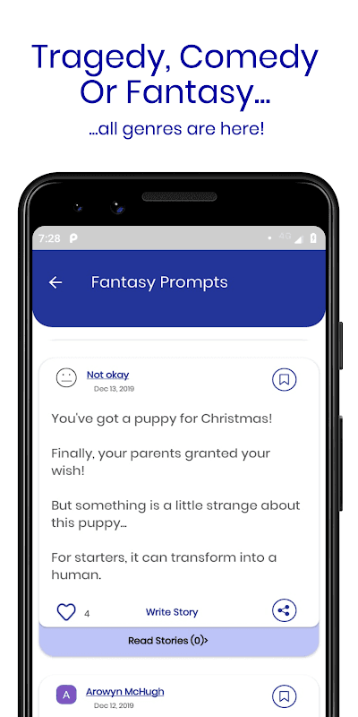 Writing Prompts - A community screenshot 3
