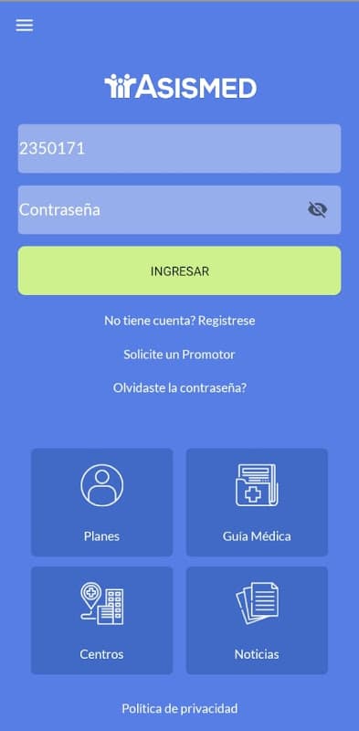 Asismed screenshot 1