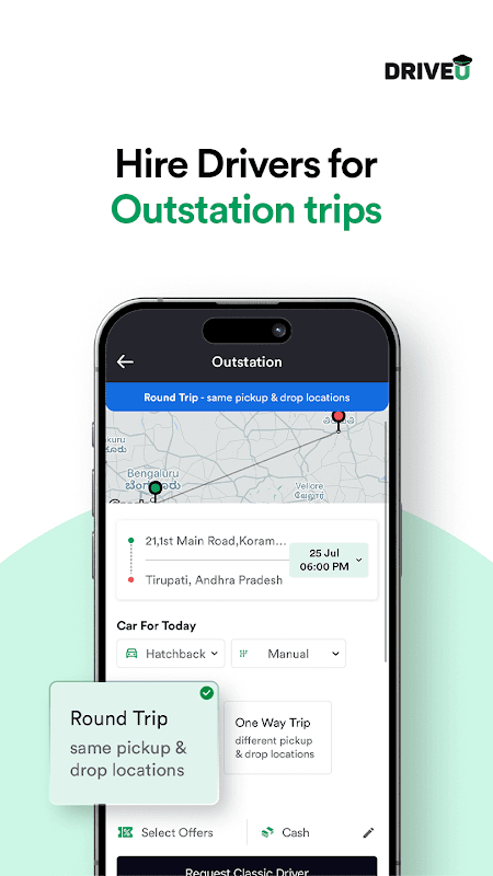 DriveU: Hire Driver for Car screenshot 3