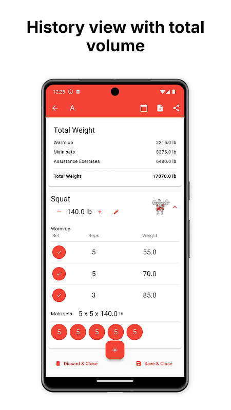 5x5 Workout Logger screenshot 6