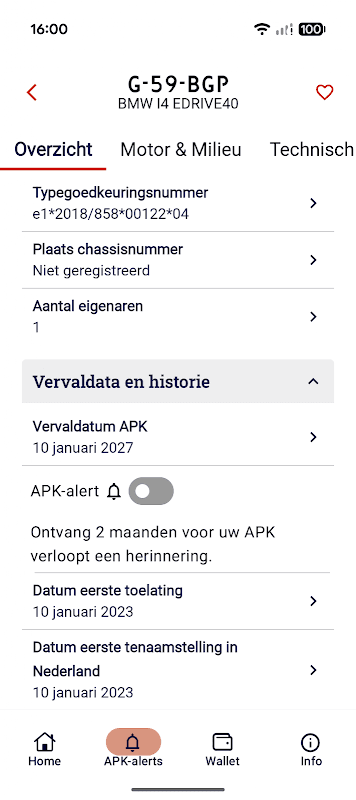 RDW Voertuig screenshot 2