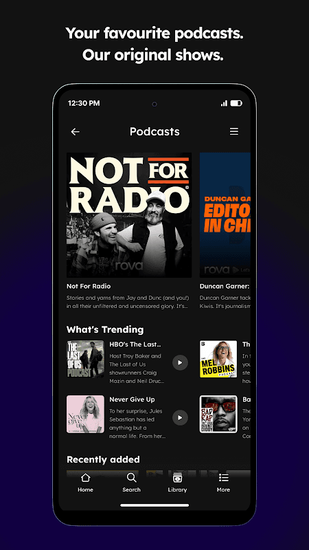 rova – radio, music, podcasts screenshot 6