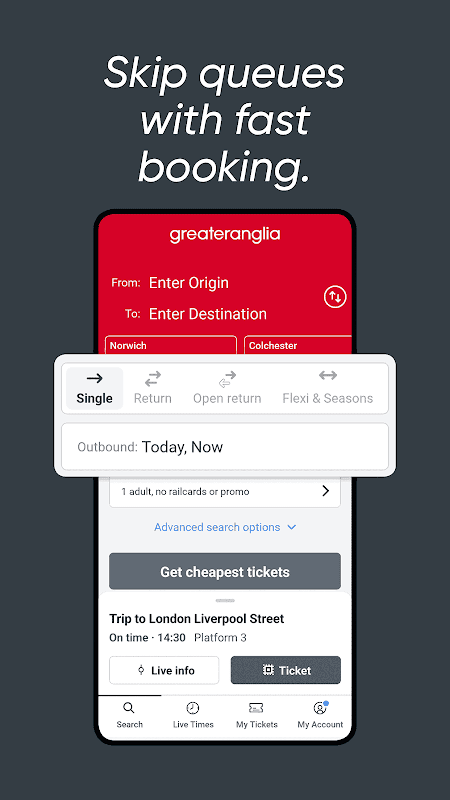 Greater Anglia Tickets and Times screenshot 6