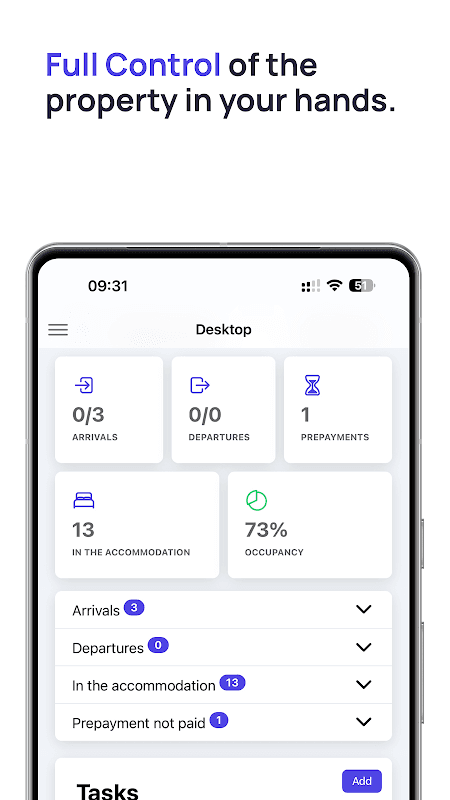 mobile-calendar hotel manager screenshot 5