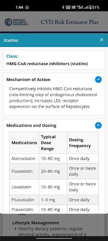 ASCVD Risk Estimator Plus screenshot 4