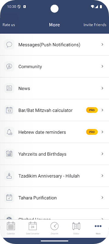 הלוח העברי-לוח שנה,סידור מלא screenshot 5