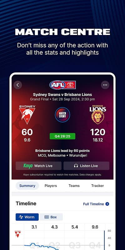 AFL Live Official App screenshot 5