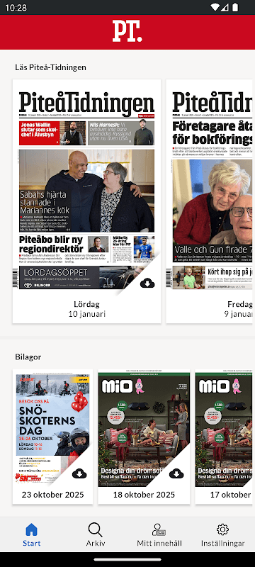 E-tidning PT screenshot 1
