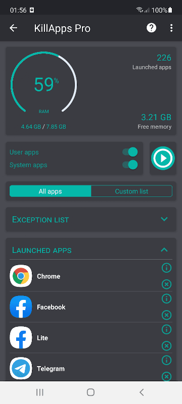 Killapps - Cerrar Aplicaciones en Ejecución screenshot 4