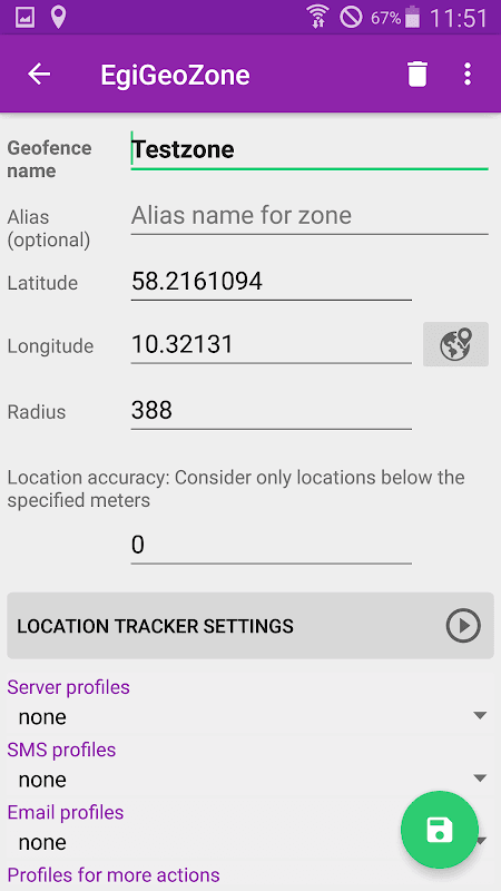 EgiGeoZone Geofence screenshot 3
