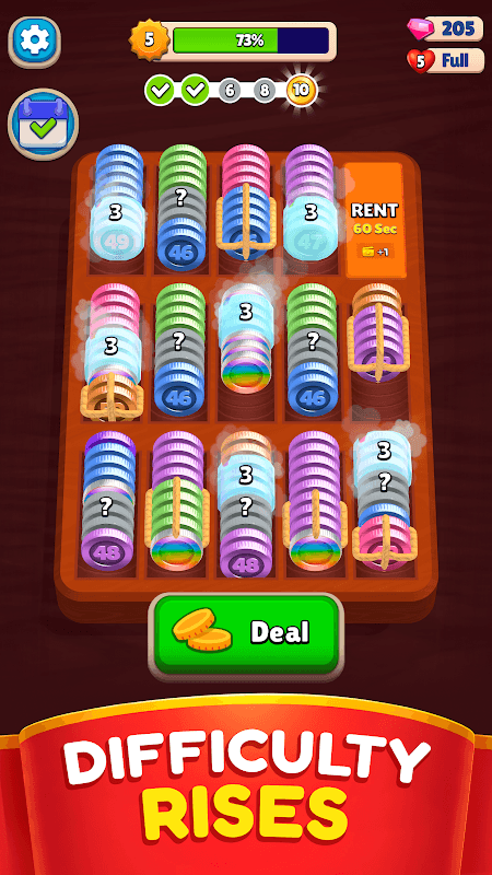 Pocket Sort: Coin Merge Puzzle screenshot 6