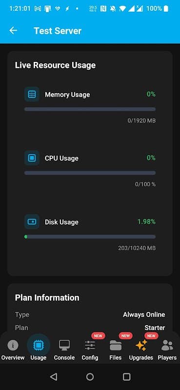 FreeMcServer.net screenshot 4