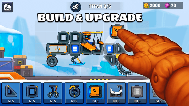 Rovercraft 2 Race a space car screenshot 1