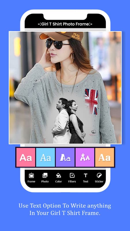 Girl T Shirt Photo Frame screenshot 4