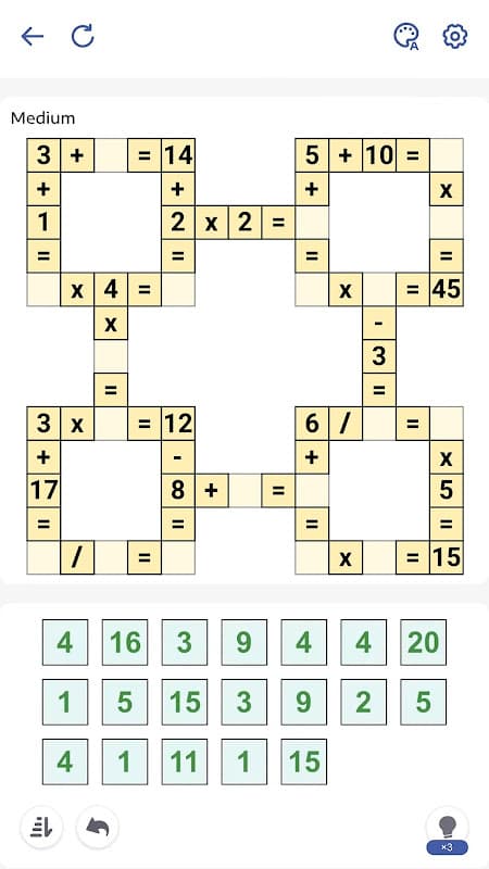 Crossmath - Math Puzzle Games screenshot 2