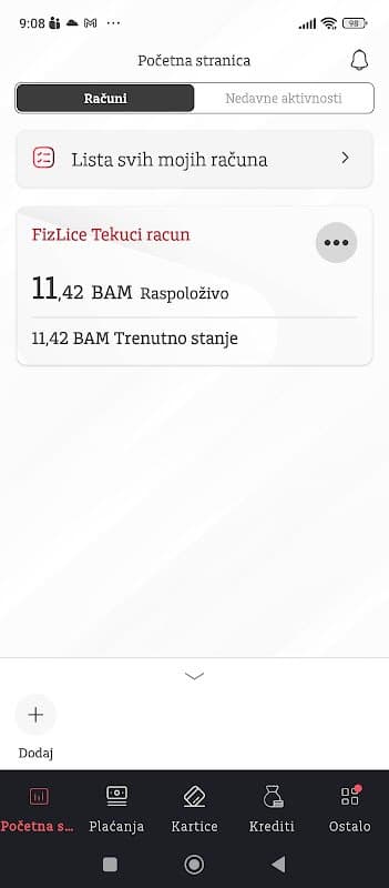 Addiko Mobile BiH screenshot 2