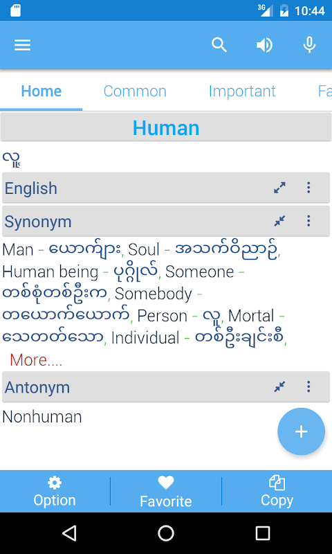 Myanmar Dictionary screenshot 3