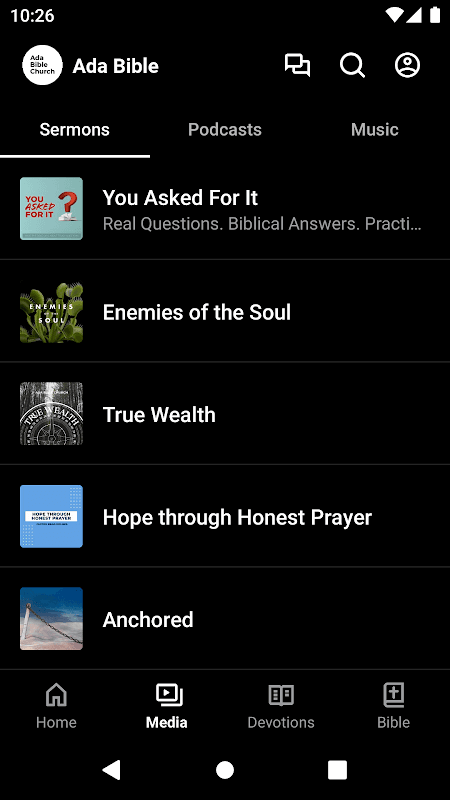 Ada Bible Church App screenshot 2
