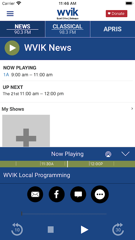 WVIK Quad Cities NPR screenshot 3