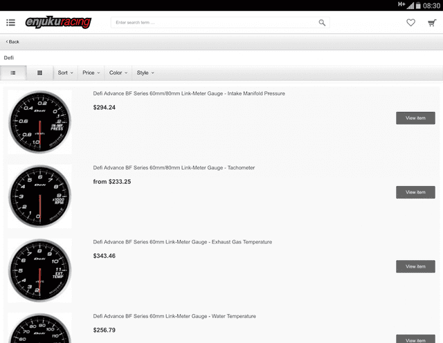 Enjuku Racing Parts, LLC screenshot 6