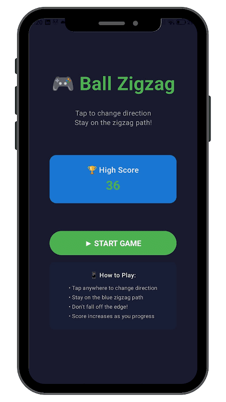 Ball Zigzag screenshot 1