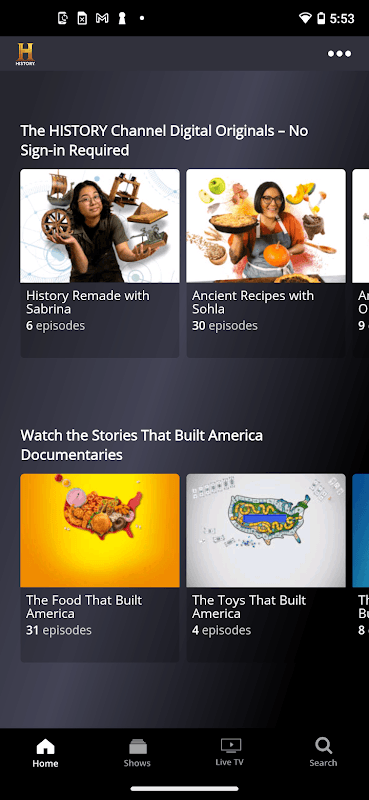 HISTORY: Shows & Documentaries screenshot 5